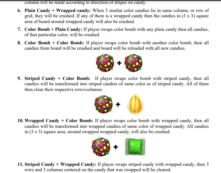 candy crush wrapped candies