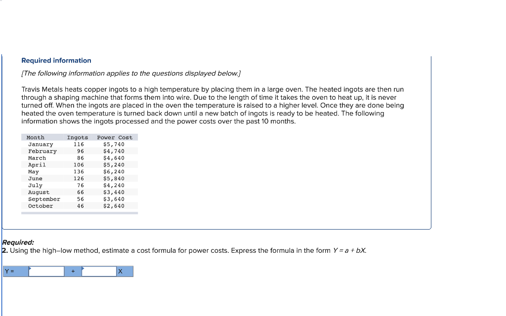 Solved Required information [The following information