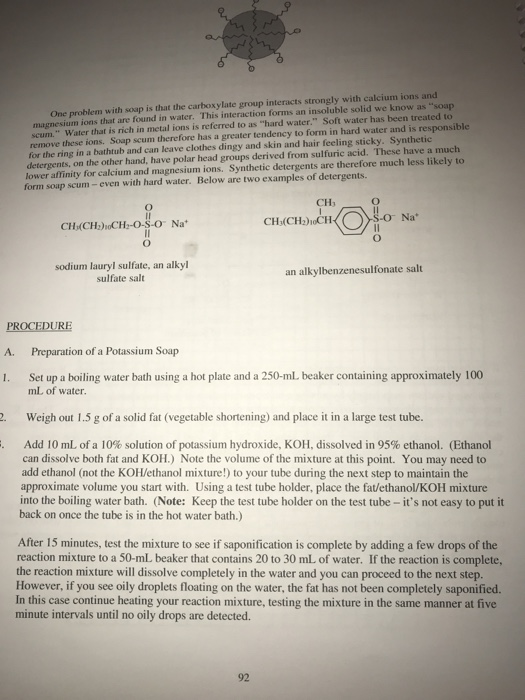 EXPERIMENT 12SAPONIFICATION OBJECTIVE You will