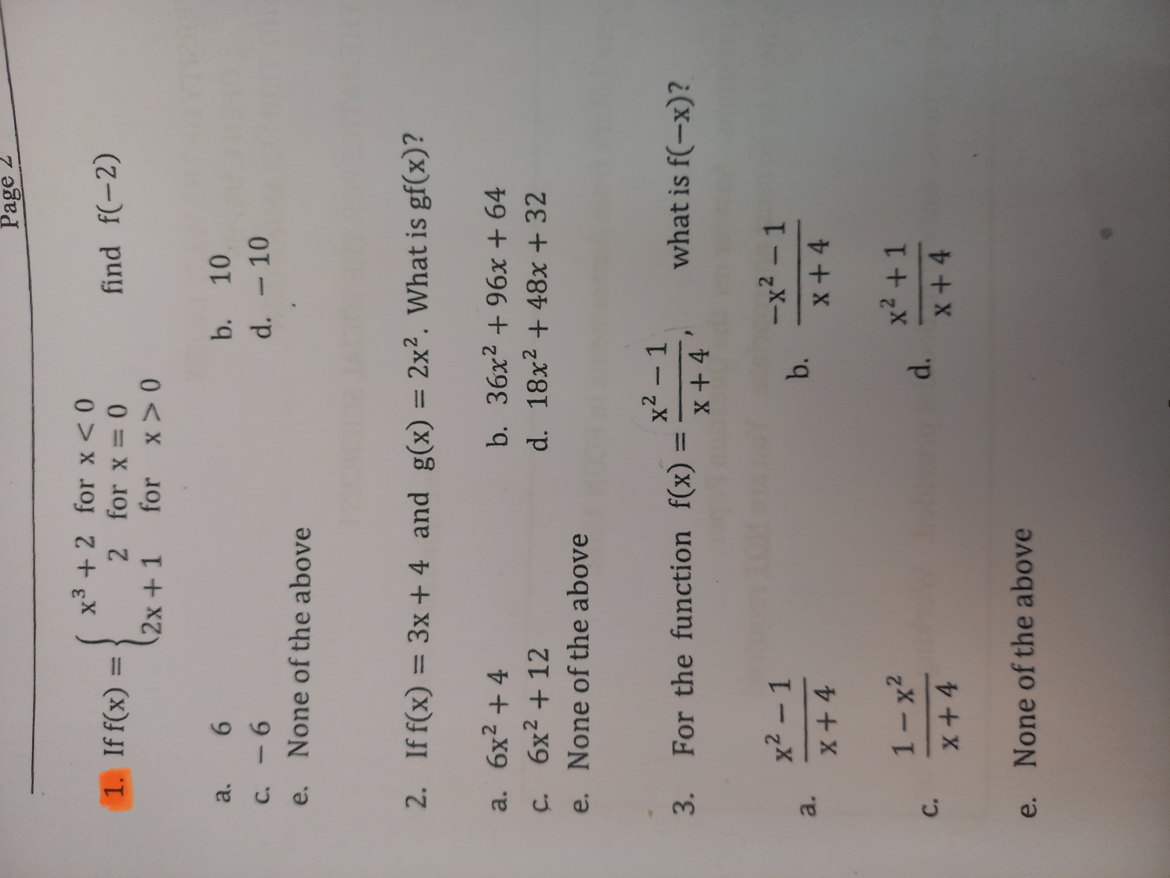 Solved If F X {x3 2 For X 0 ﻿find