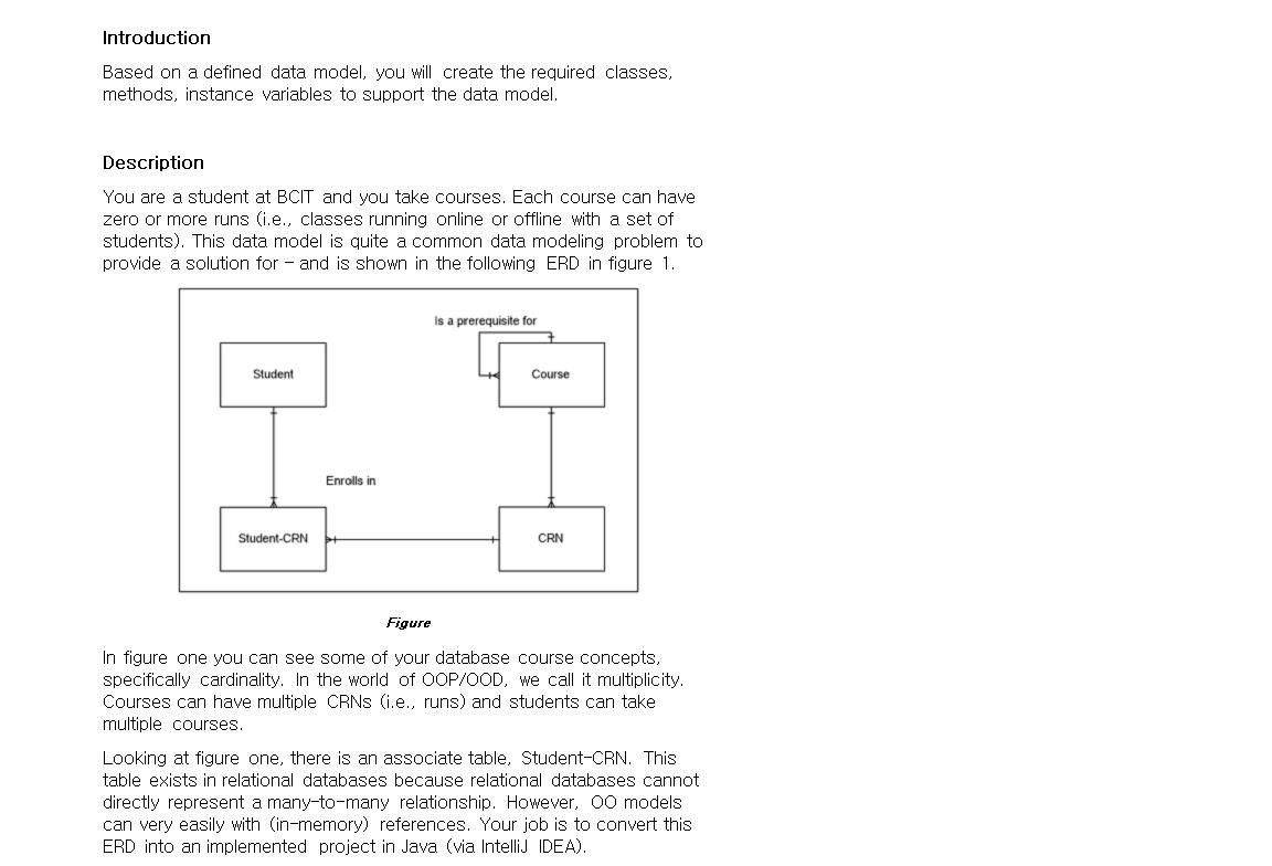 Introduction Based on a defined data model, you will | Chegg.com