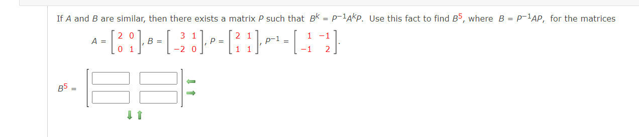 Solved If A and B are similar, then there exists a matrix P | Chegg.com