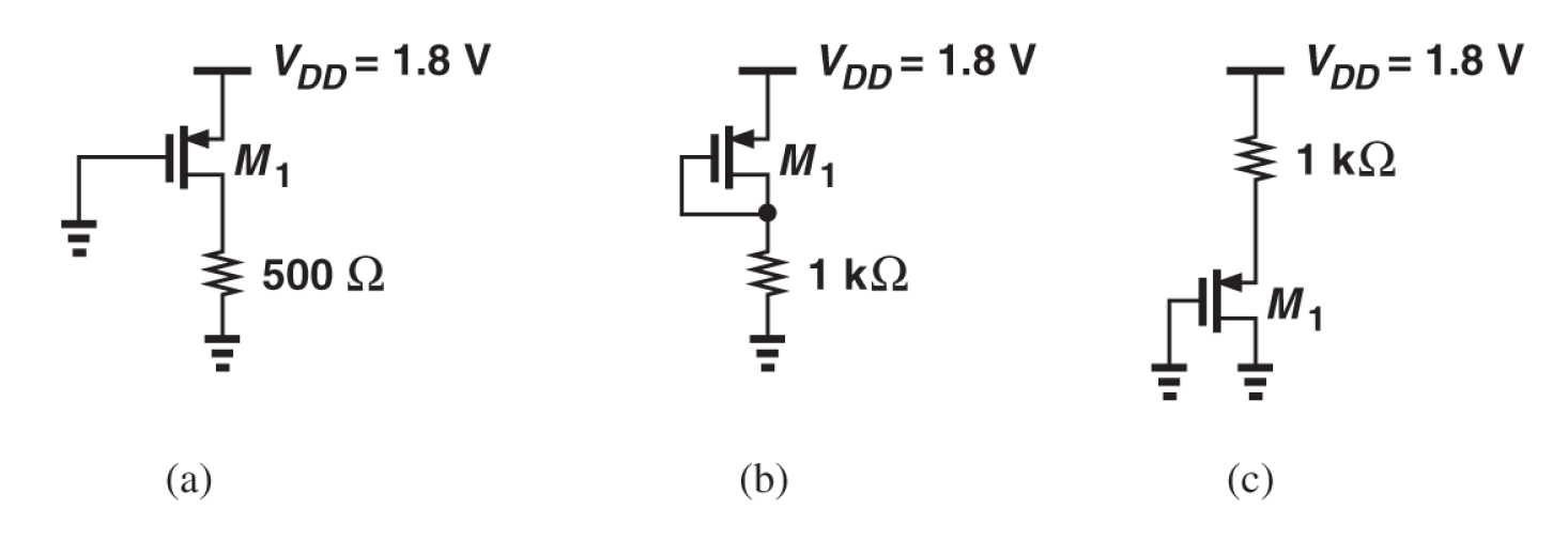 Solved If W/L=10/0.18 and λ=0, determine the OPERATING POINT | Chegg.com