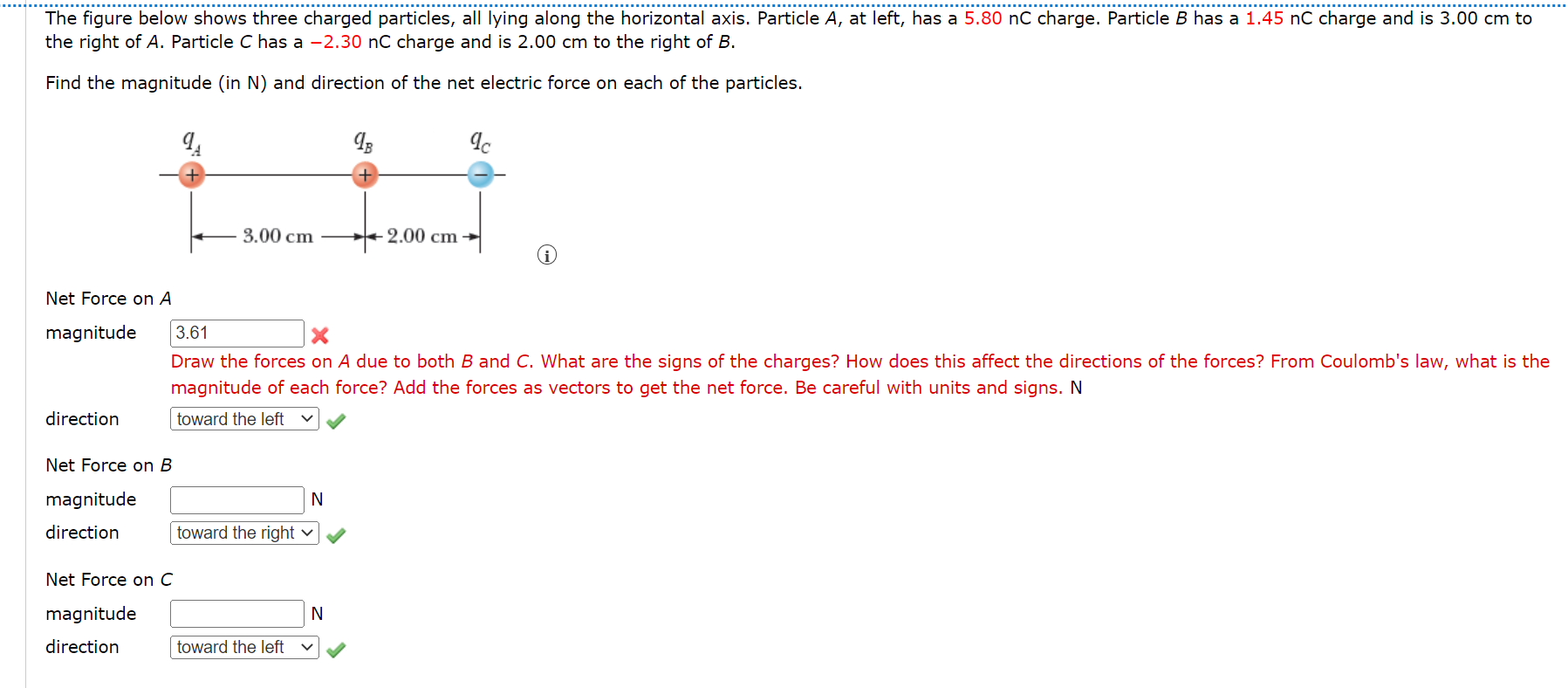 [solved]: The Figure Below Shows Three Charged Particles,