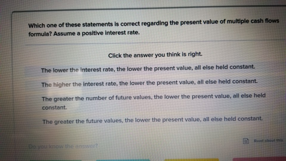 Solved Which one of these statements is correct regarding | Chegg.com