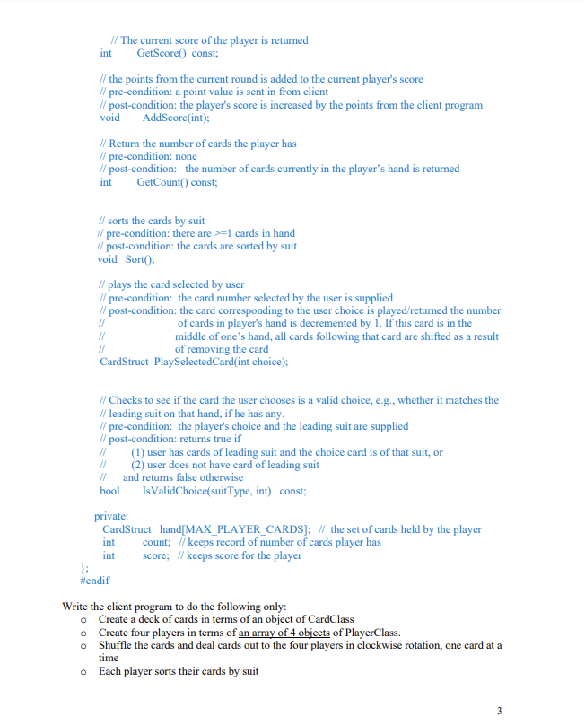 Solved Write a C++ program which will play a card game | Chegg.com