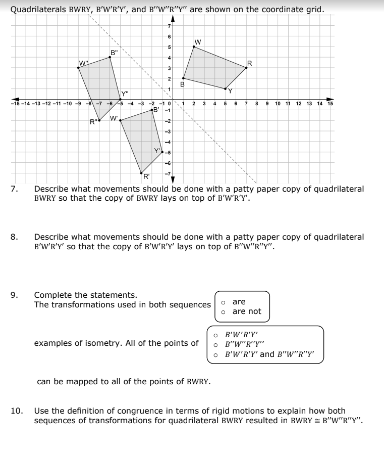 Solved Unit 4, Lesson 6: Isometry / Geometry Unit 4 Lesson 6 | Chegg.com