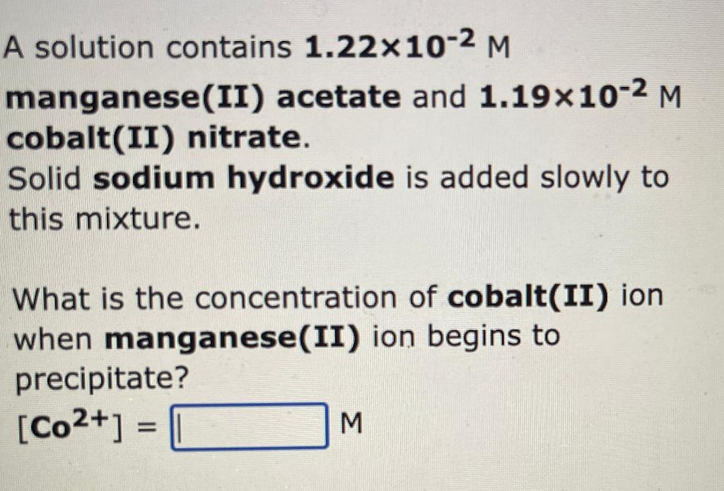 Solved A Solution Contains 149×10−2m Sodium Carbonate And 1089