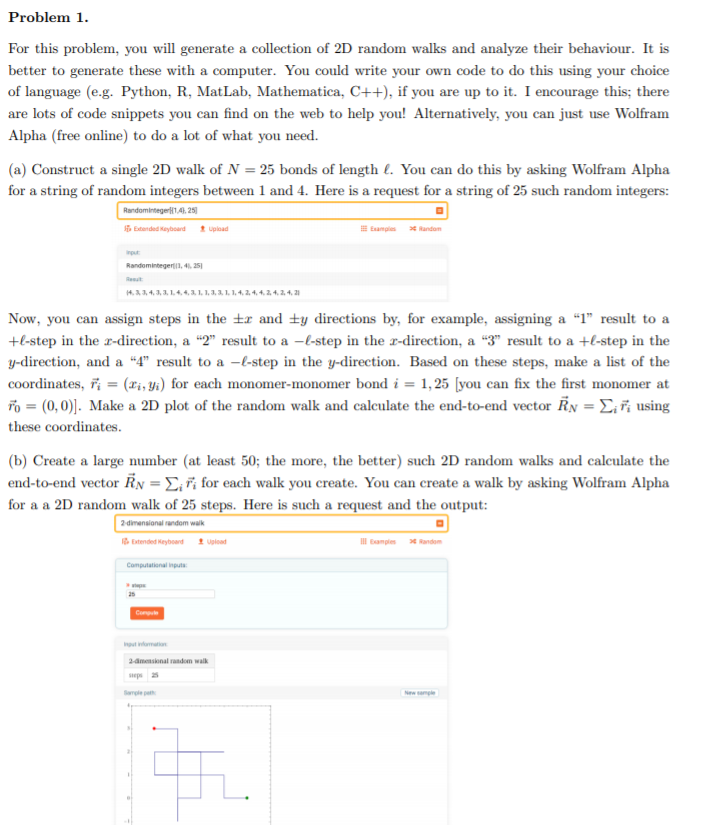 Problem 1. For this problem, you will generate a | Chegg.com