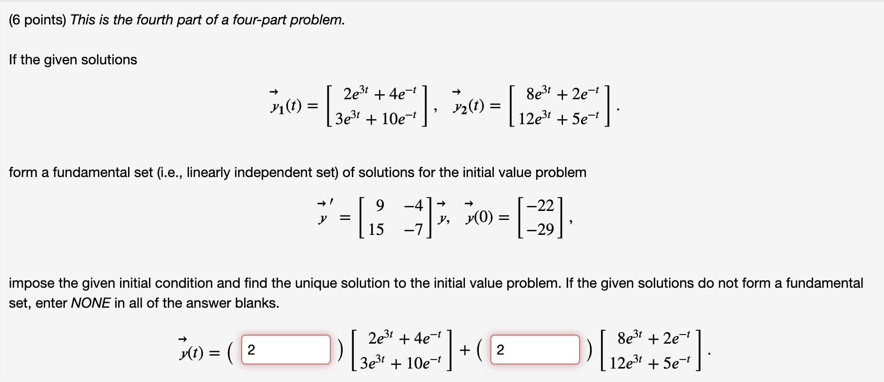 This is the fourth part of a four-part problem. If | Chegg.com