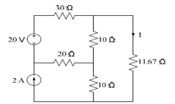 Solved 30 Ω 20 ν 10Ω 20 Ω >Π.67 Ω 2Α ξιον | Chegg.com