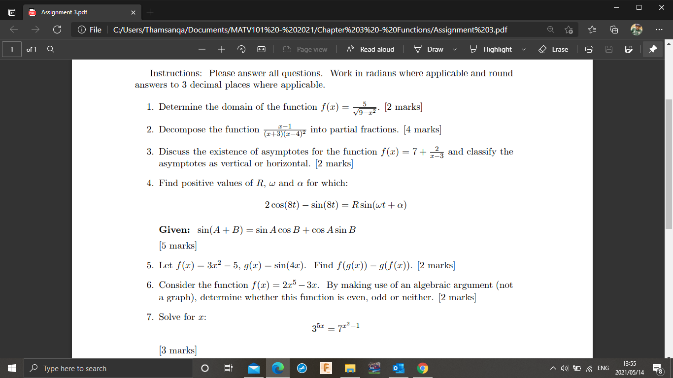 Solved PDF Assignment 3.pdf + C File | Chegg.com