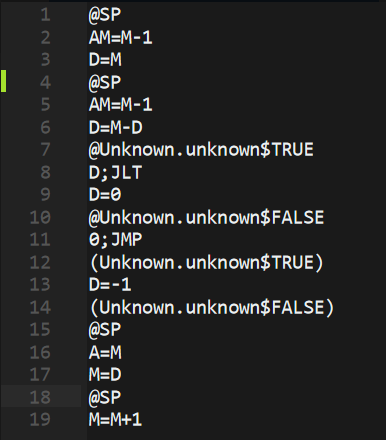 Solved This is an implementation for the less than