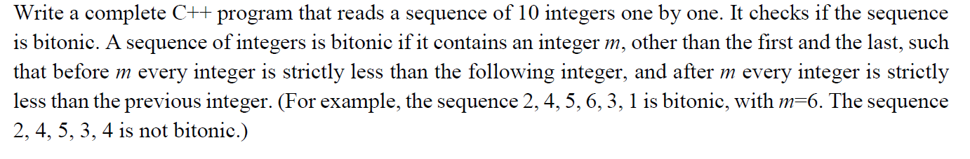 Solved Write a complete C++ program that reads a sequence of | Chegg.com