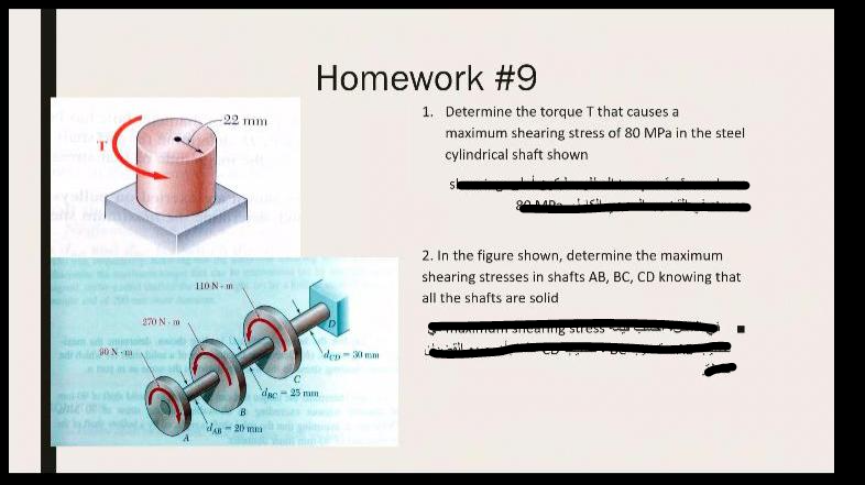 Solved 02 Mm Homework #9 1. Determine The Torque That Causes | Chegg.com