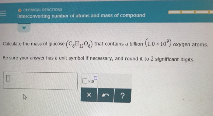 Solved O CHEMICAL REACTIONS Interconverting number of atoms