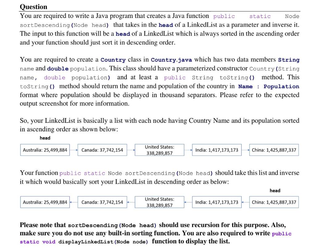 Solved You are required to write a JAVA program that creates | Chegg.com