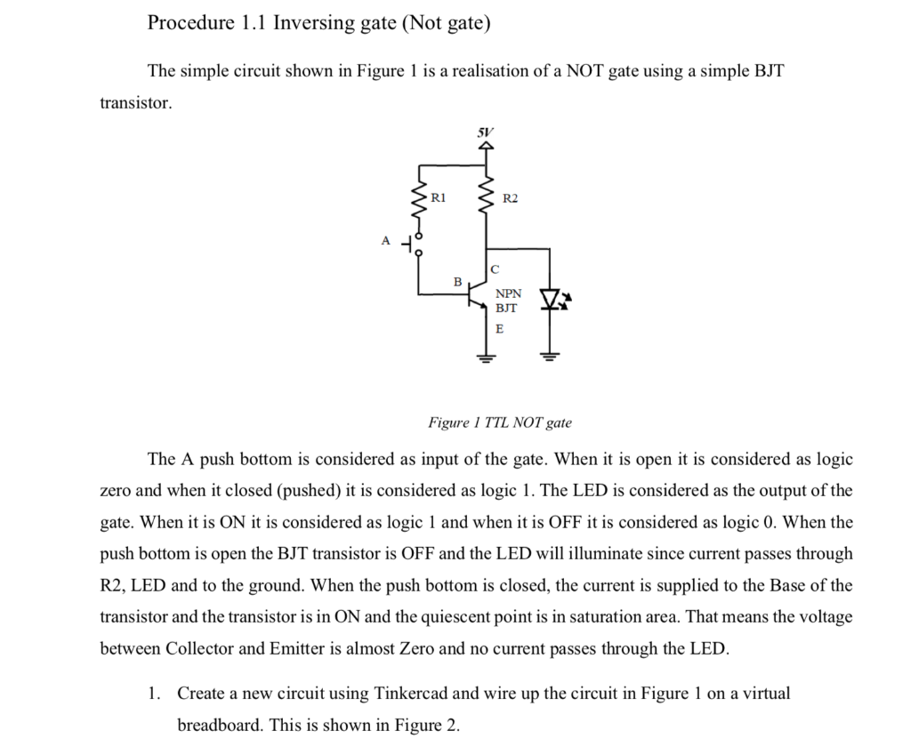 How To Reverse A Number Using Gate Procedure 1.1 Inversing gate (Not gate) The simple | Chegg.com