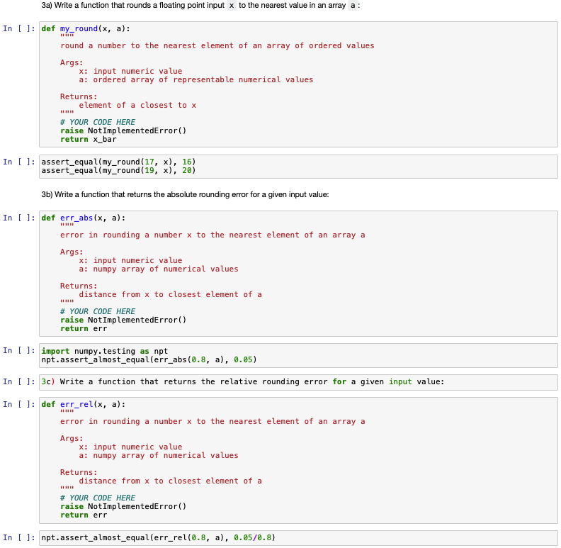 3a) Write a function that rounds a floating point | Chegg.com