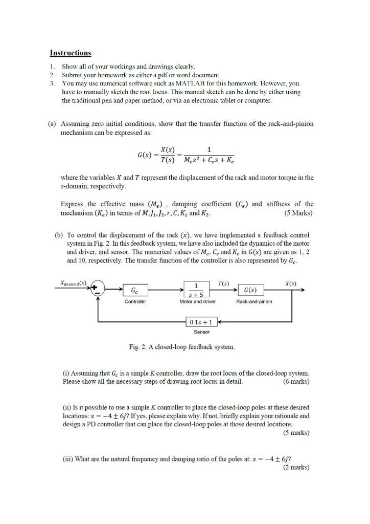 Solved Instructions 1. Show All Of Your Workings And | Chegg.com