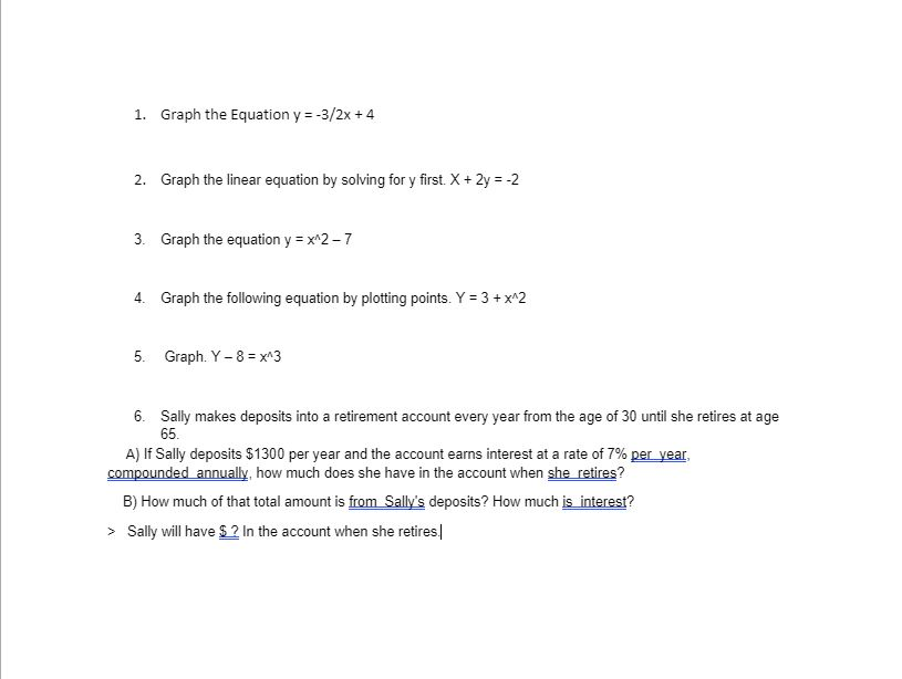 graph the equation y 4 2 x 3