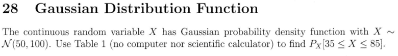 Solved 28 Gaussian Distribution Function The continuous | Chegg.com