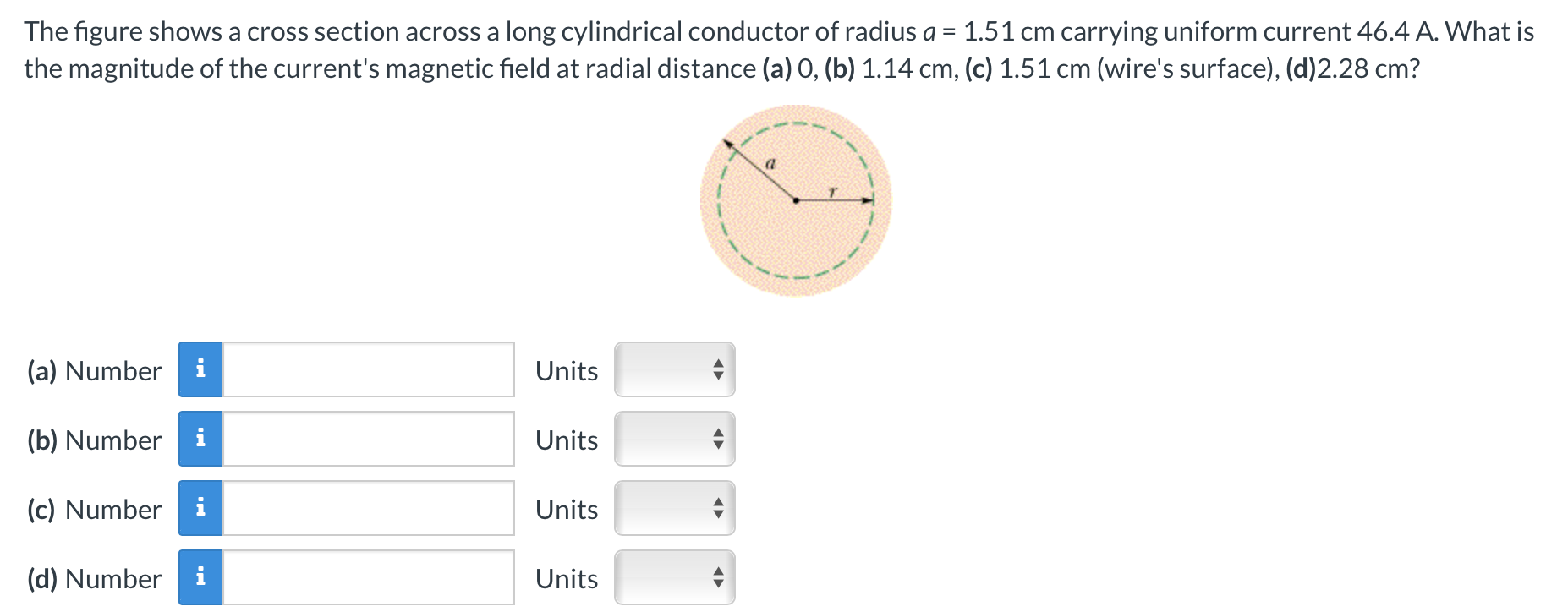 Solved The figure shows a cross section across a long | Chegg.com