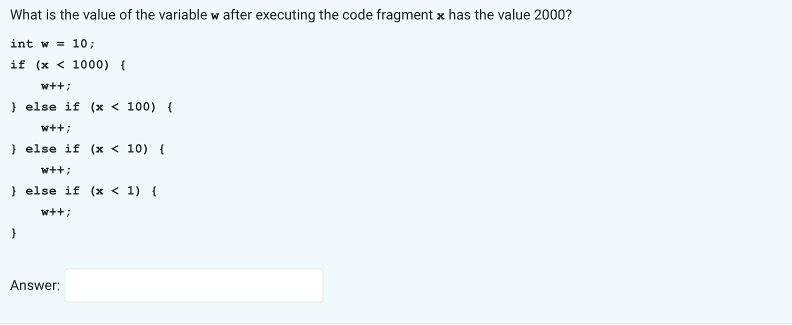 Solved How many times does the following code fragment print | Chegg.com
