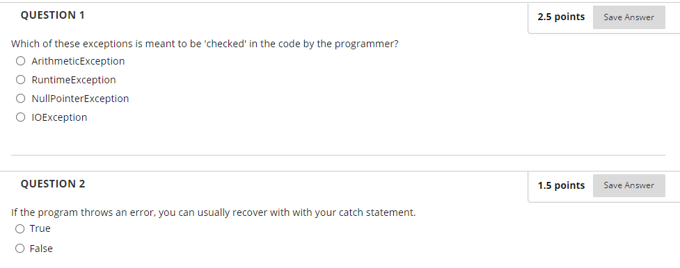 Solved QUESTION 1 2.5 points Save Answer Which of these | Chegg.com
