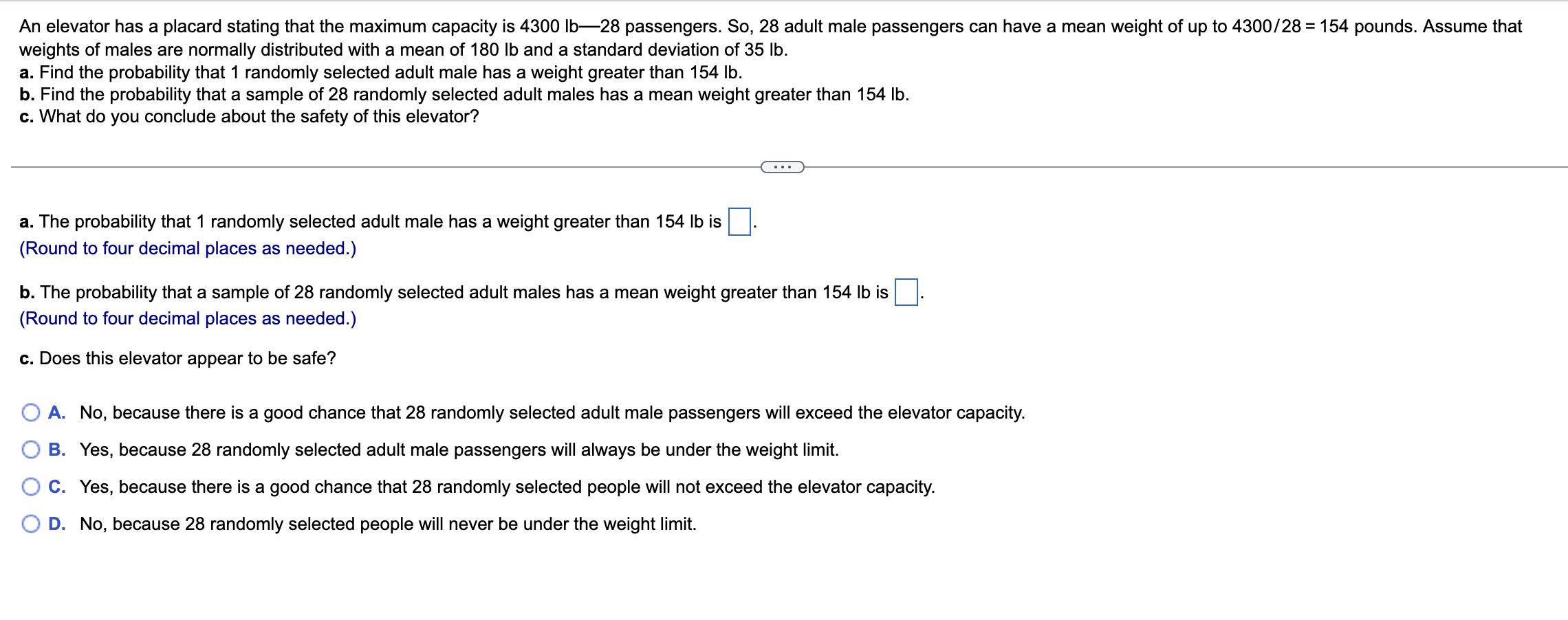 Solved weights of males are normally distributed with a mean | Chegg.com