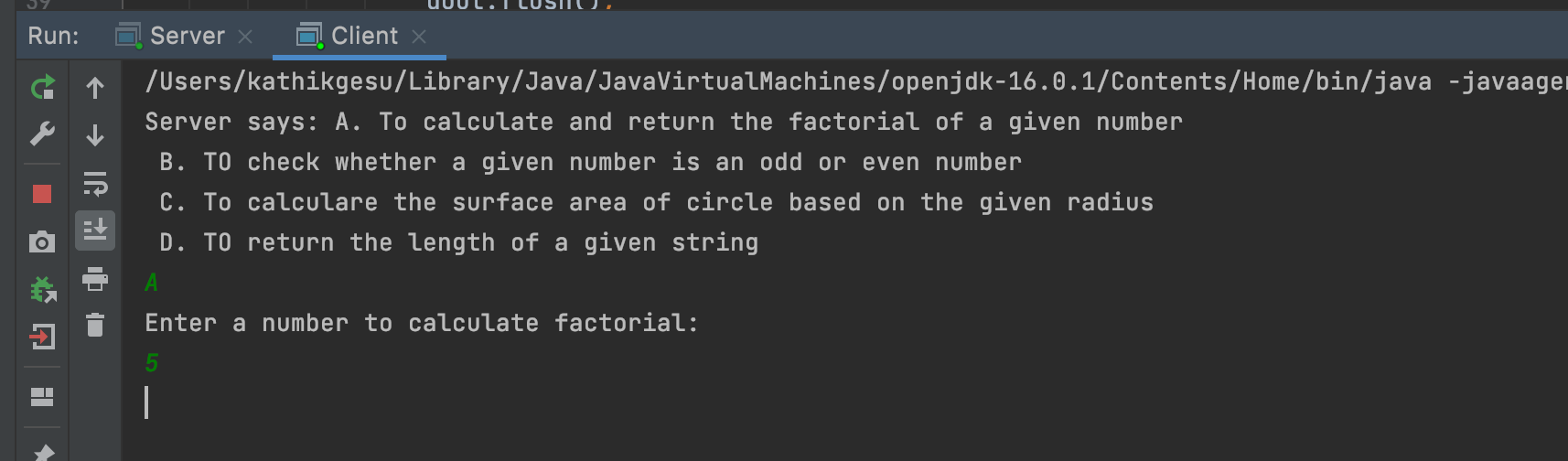 Solved ///SERVER import import java.io.*; class