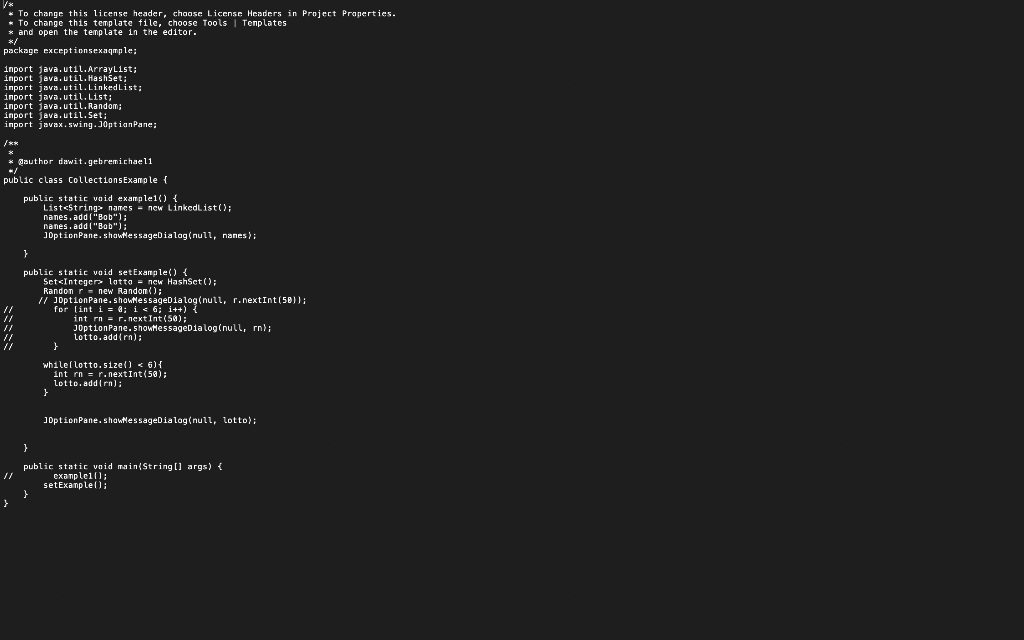Solved * * To change this license header, choose License | Chegg.com