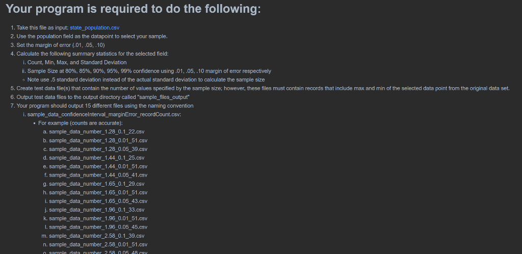 PYTHON***** For this project, your goal is to | Chegg.com