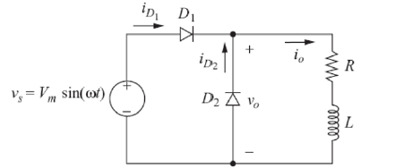 Solved A half-wave rectifier with a flying diode is shown in | Chegg.com