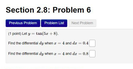 Solved Section 2.8: Problem 4 Previous Problem Problem List | Chegg.com