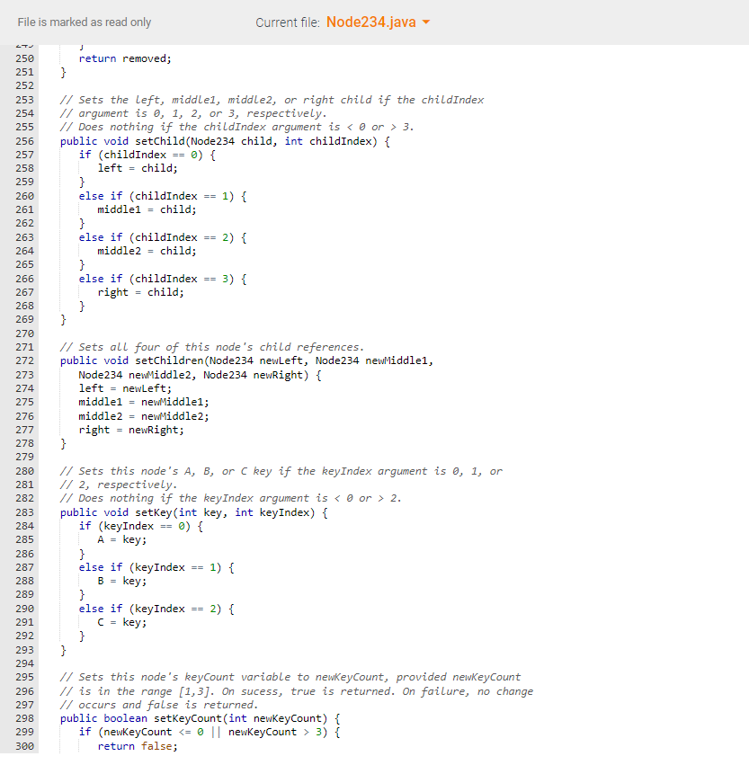 Solved In this lab, the Tree234 class is extended to support | Chegg.com