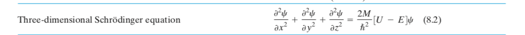 Solved Write down the Schrödinger equation (8.2) for a free | Chegg.com