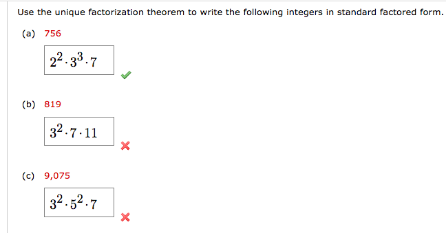 Solved Use The Unique Factorization Theorem To Write The Chegg