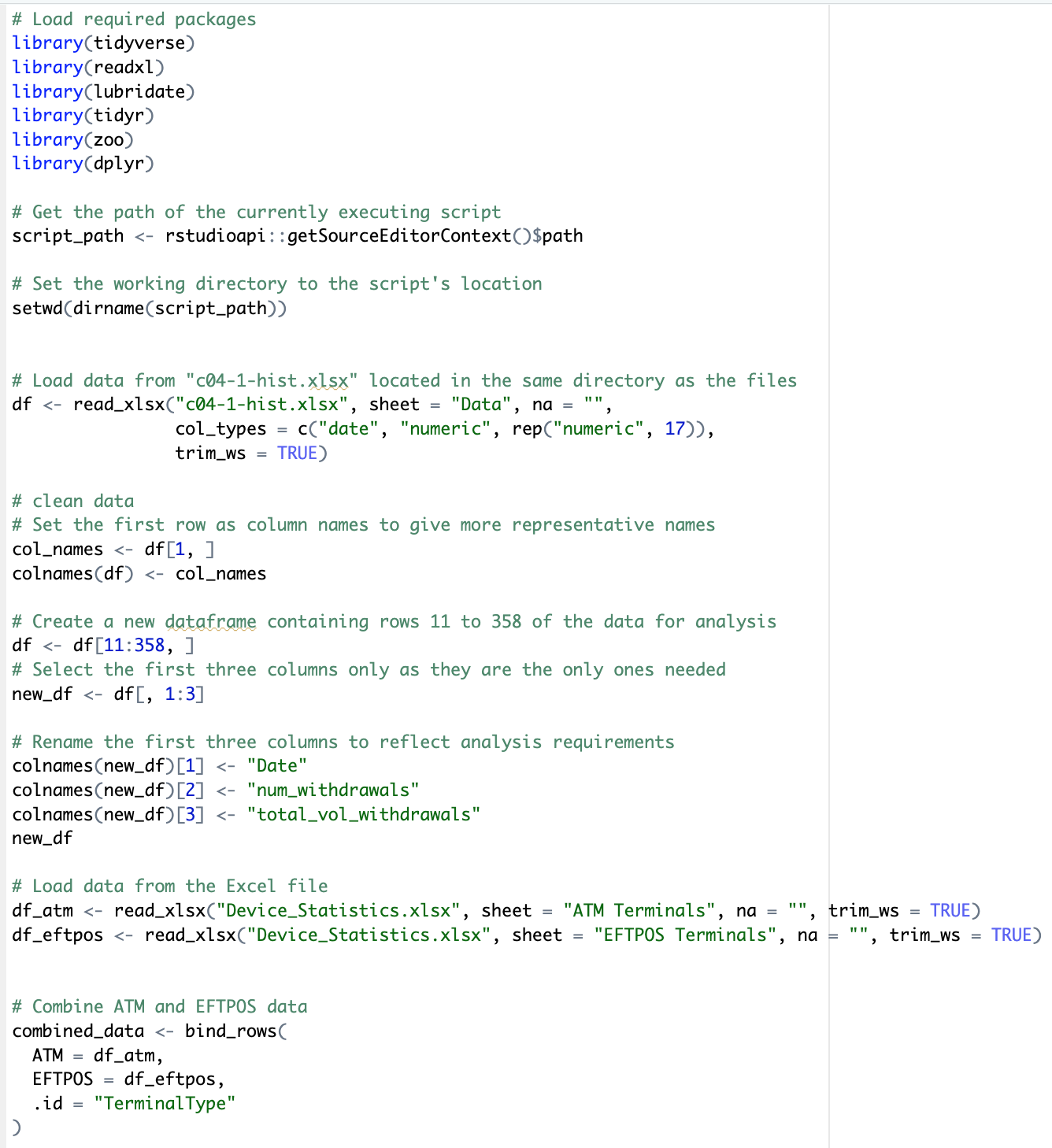 Solved Im working on a task in R Studio and am confused | Chegg.com