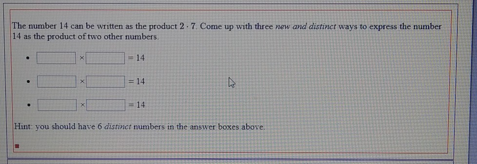 the product of a number and 14
