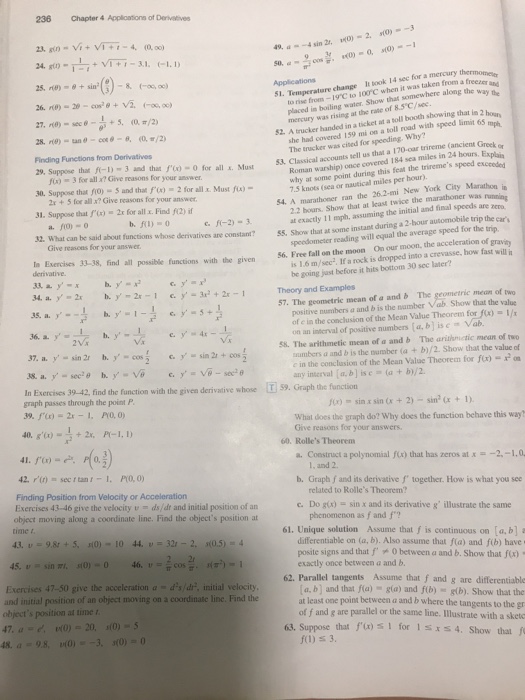 Solved 236 Chapter 4 Appliloations of Dervv 24. 8t0 | Chegg.com