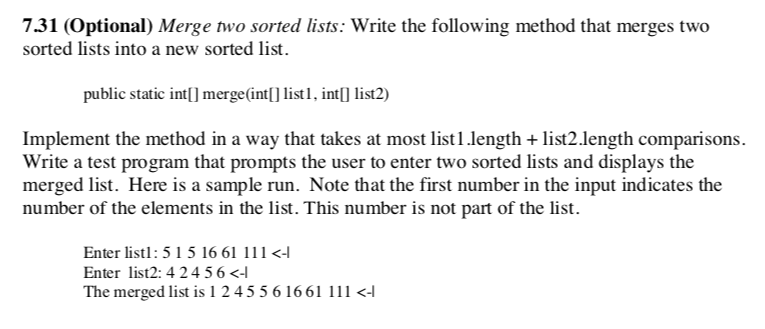 solved-merge-two-sorted-lists-write-the-following-method-chegg