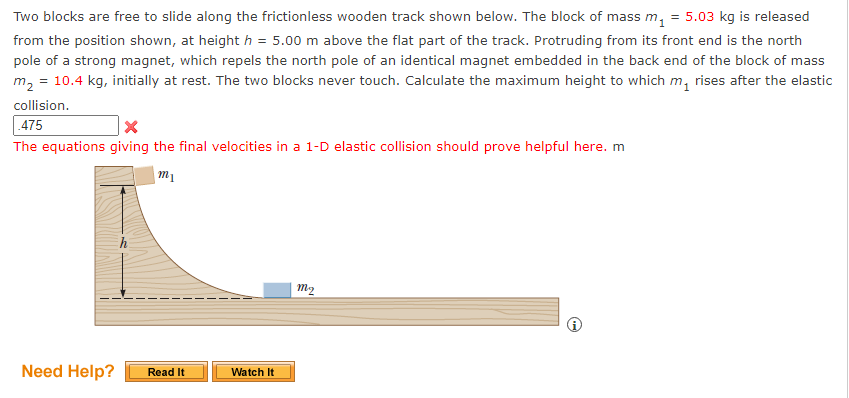 Solved Two blocks are free to slide along the frictionless | Chegg.com
