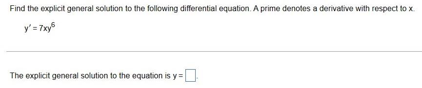 Solved Find the explicit general solution to the following | Chegg.com