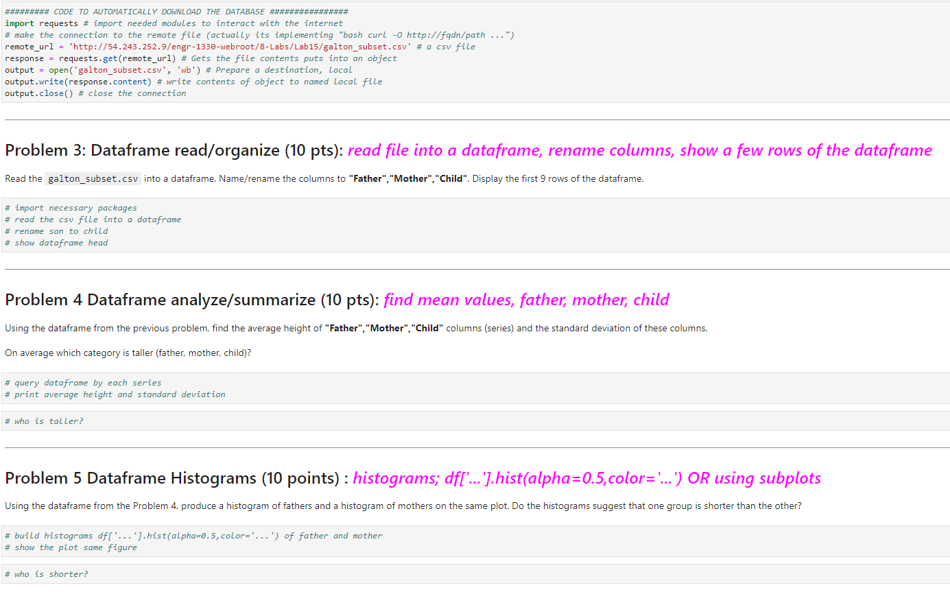 Solved ######### CODE TO AUTOMATICALLY DOWNLOAD THE DATABASE | Chegg.com