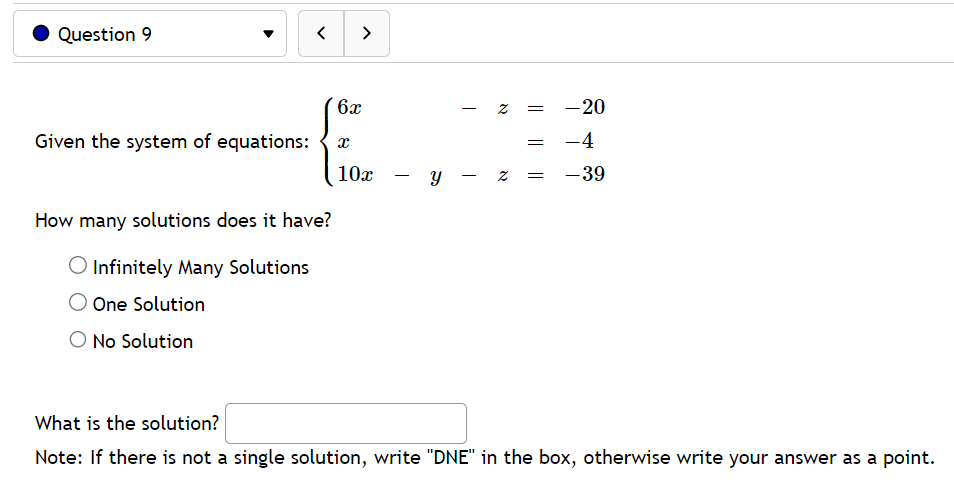 How many solutions does it have? Infinitely Many | Chegg.com