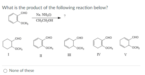 Solved What is the product of the following reaction below? | Chegg.com