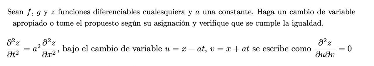 Solved Sean f, g y z funciones diferenciables cualesquiera y | Chegg.com