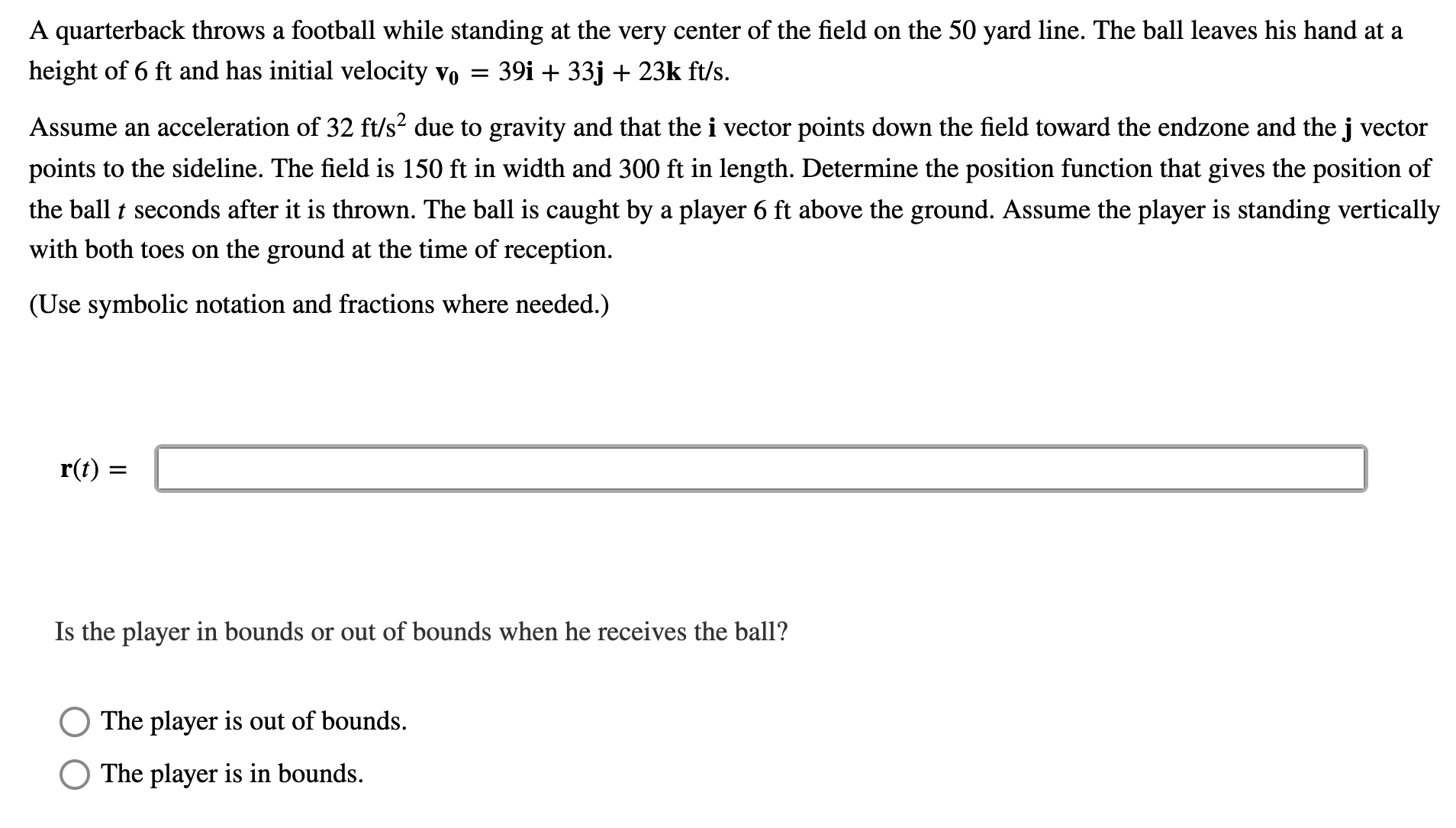 A quarterback throws a football while standing at the