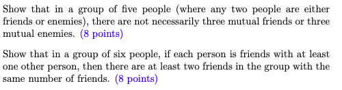 Theorem on Friends and Strangers; Why in Any Party of Six People, Either at  Least Three of Them Are Mutual Friends, or at Least Three of Them Are  Mutual Strangers